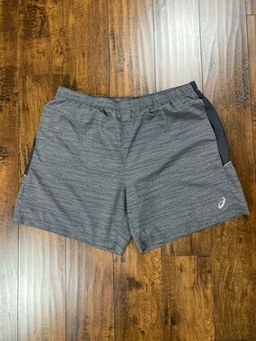 ASICS Men’s Lined Shorts Woven Performance Gray w/ Dots Mens Size 2XL